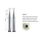 900M-T Lot de 6 pointes de fer à souder sans plomb - diymicro.fr