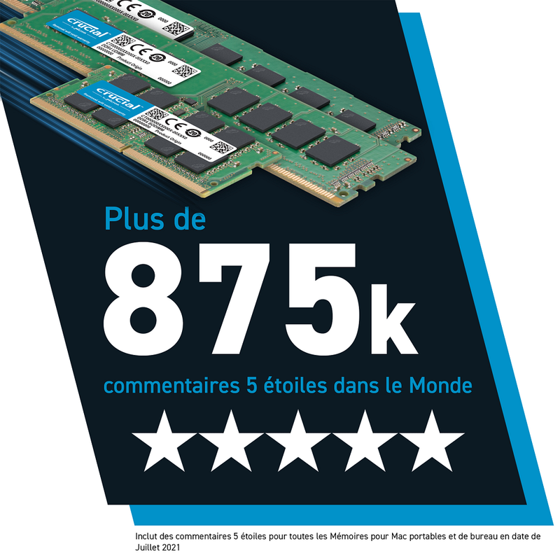 Crucial CT8G4DFRA32A - Mémoire Udimm 8GB DDR4 1.2v | DIY Micro