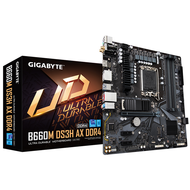 Carte Mère GIGABYTE B660M DS3H AX DDR4 Pour Intel Socket LGA1700
