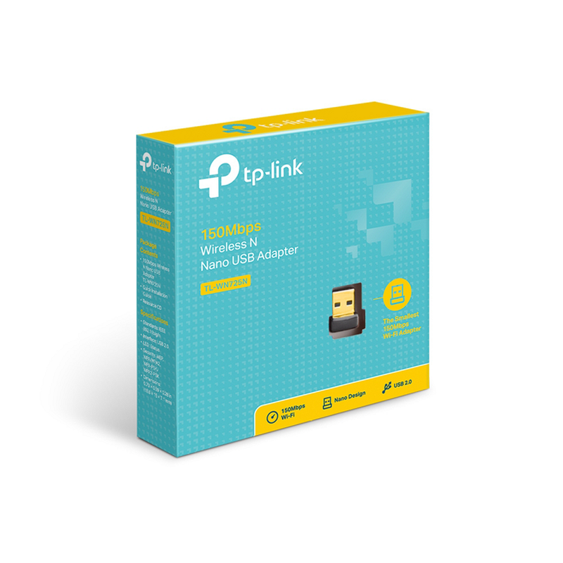 TP-Link TL-WN725N Nano Adaptateur USB WiFi N 150Mbps - diymicro.fr