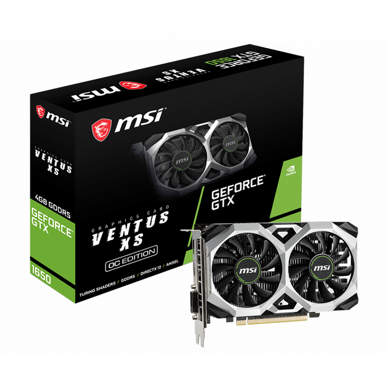 MSI Geforce GTX 1650 Ventus XS 4G GDDR5 OC | DIY Micro