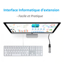 Kinpower Câble Rallonge USB 2.0 A Mâle vers A Femelle - diymicro.fr