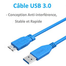 Kinpower Câble USB 3.0 A-Micro B Mâle Mâle - diymicro.fr