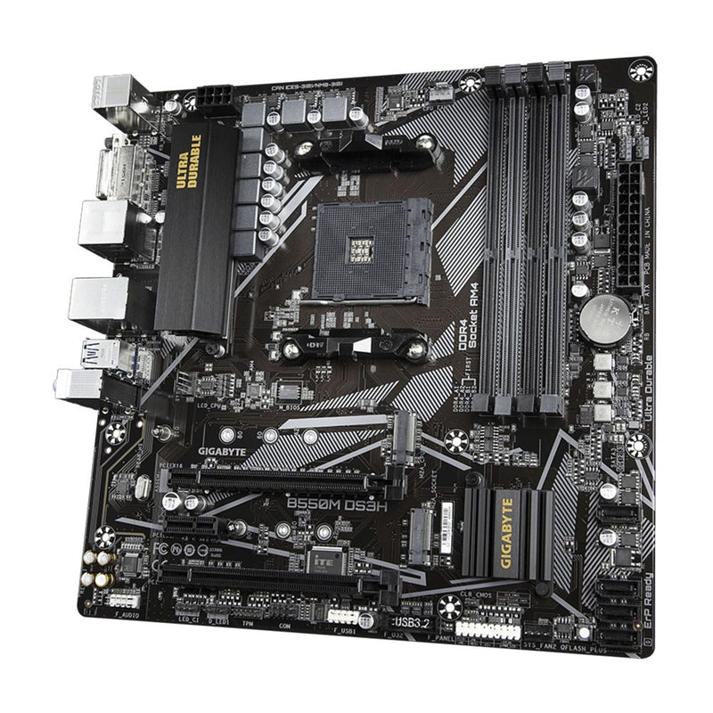 Carte Mère GIGABYTE B550M DS3H Pour Socket AMD AM4 - diymicro.fr