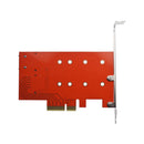 Caddy Carte PCI Express 4X Supporte SSD Format M.2 NGFF M.2 NVME 2 en 1 - diymicro.fr