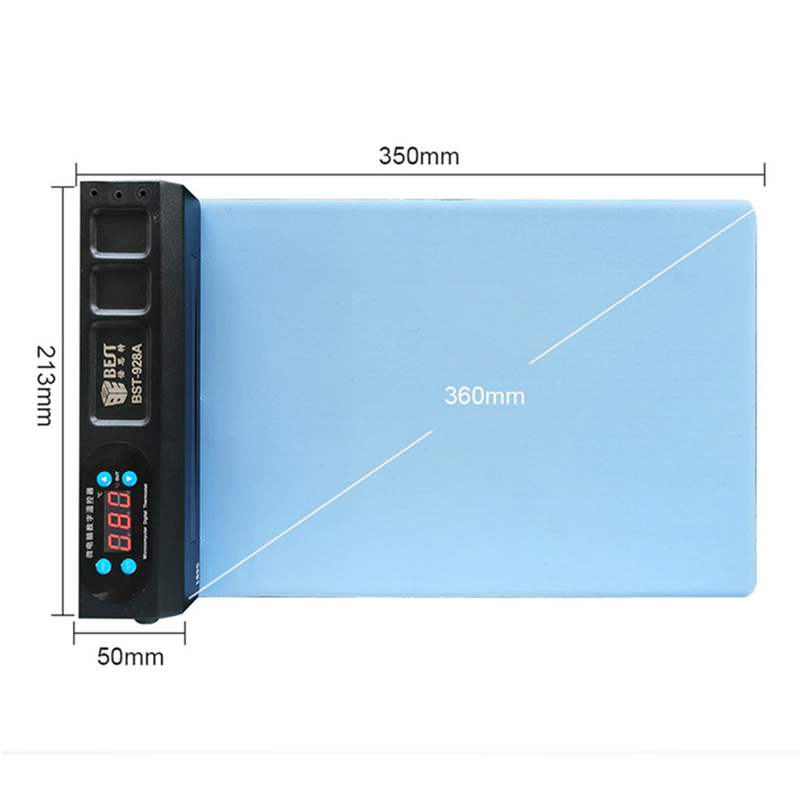 BST-928A 350W Séparateur de chauffage d'écran Tablette et Smartphone - diymicro.fr