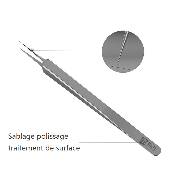 BST-Q2 Pince à épiler en acier inoxydable - diymicro.fr