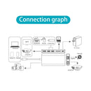 Station d'accueil Concentrateur Type C vers HDMI 4K, VGA, USB 3.0, Lecteur SD, RJ-45 6 en 1 - diymicro.fr