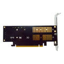 Caddy Carte PCI Express 16X Supporte SSD Format M-SATA M.2 NGFF M.2 NVME 3 en 1 - diymicro.fr