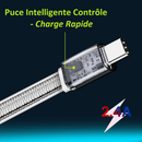 Kinpower Câble USB Type C v3.0 Mâle vers USB A Mâle 5V-2.4A 12W QC 1.2M - diymicro.fr