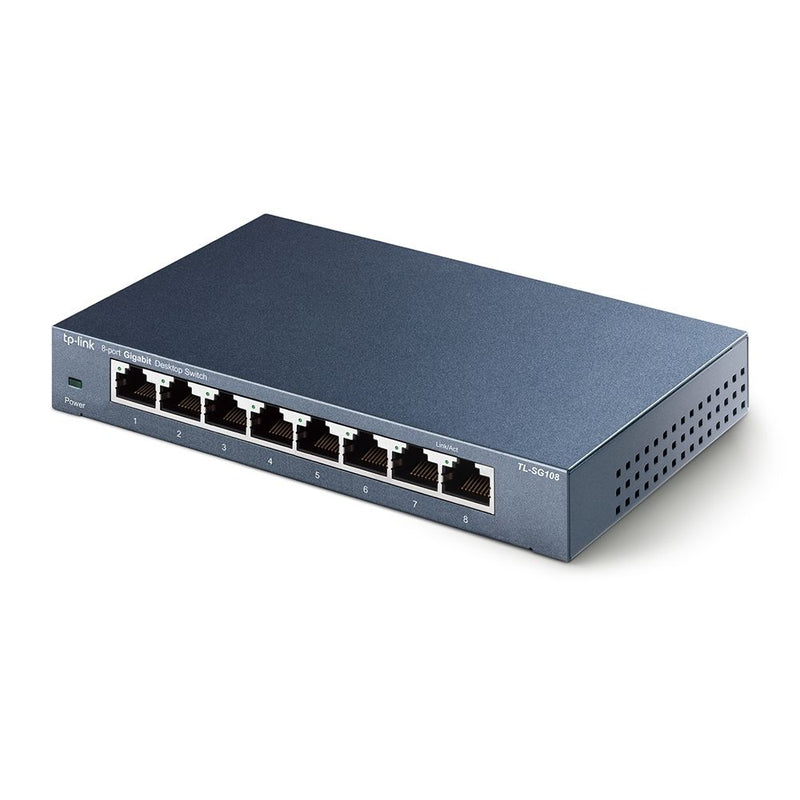 TP-Link TL-SG108 Switch de bureau 8 ports Gigabit 10/100/1000 Mbps - diymicro.fr