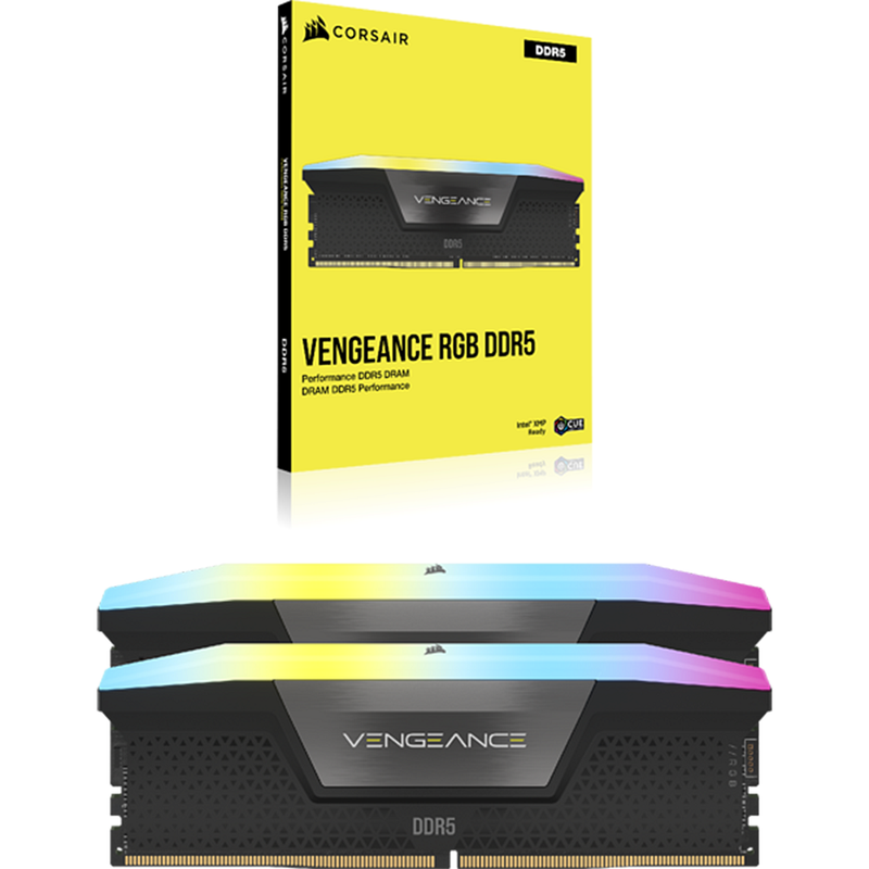 Corsair Vengeance RGB 32GB (2 x 16GB) - DRAM DDR5 6000MHz Noir | DIY Micro