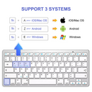 Clavier Azerty Kinpower WB-8022 Bluetooth Design Touch ultra-slim sans fil - diymicro.fr