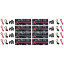 Lot de 8 Cartes Riser PCI-Express VER010S 16x à 1x Extension Graphique Dual-6pin Molex - diymicro.fr