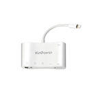 Adaptateur Concentrateur Lightning vers Ethernet RJ-45 avec Port USB OTG SD/TF et Port de Charge Lightning 5 en 1 - diymicor.fr