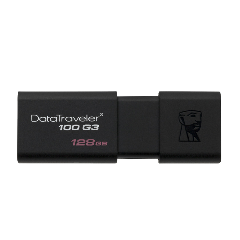 Kingston Clé USB 3.1 DataTraveler 100 G3 128Go - diymicro.fr