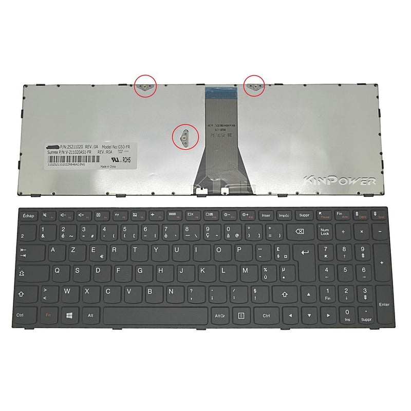 Clavier Azerty Français Pour Lenovo Z50-70 Z50-75 Z50-80 Z51-70 Z70-80 - diymicro.fr