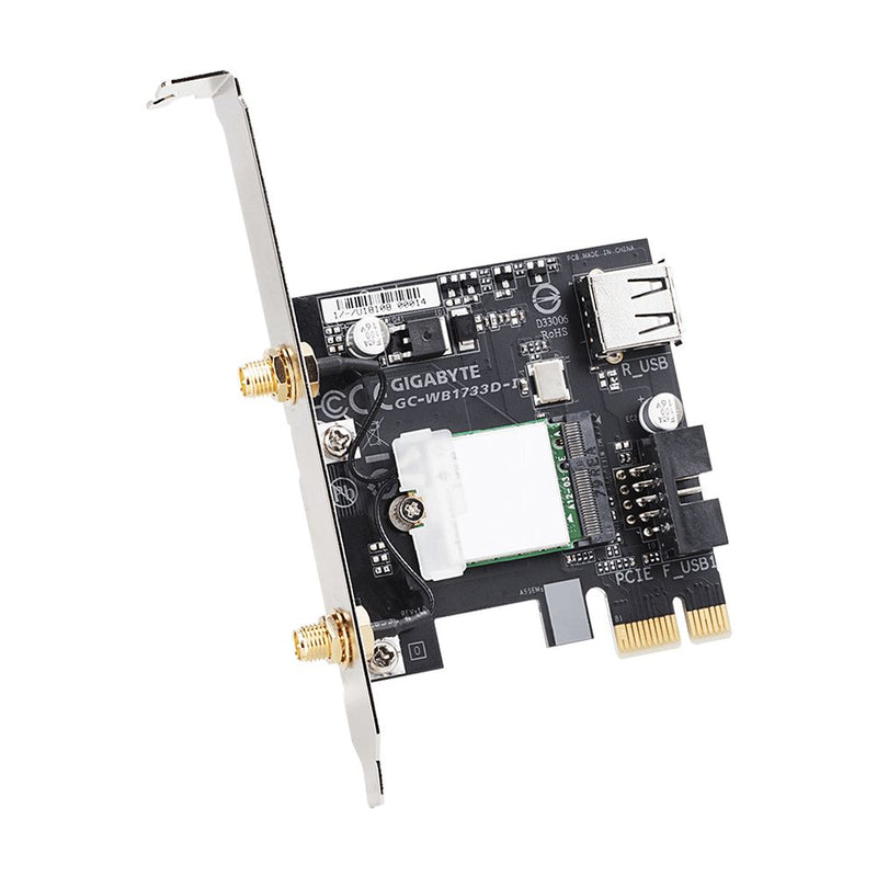 Gigabyte GC-WB1733D-I Carte PCI Express sans fil Wi-Fi AC1733 Mbps + Bluetooth 5 - diymicro.fr