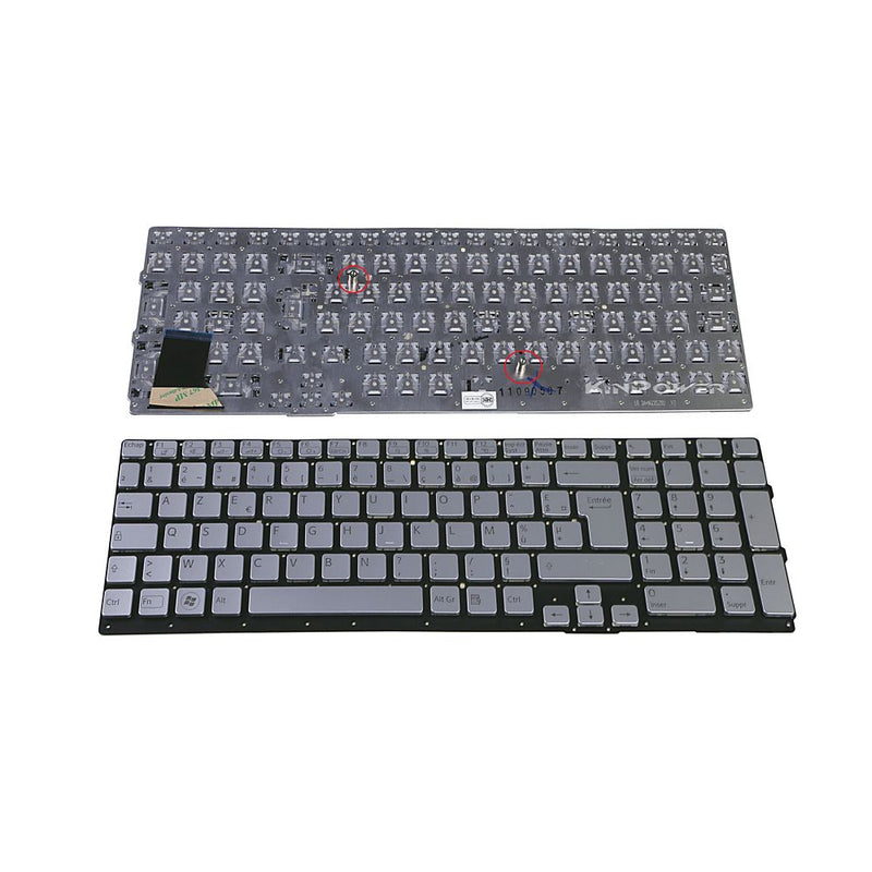 Clavier Azerty Français Pour Sony Vaio VPCSE2Z9R/B VPCSE2V9R/B - diymicro.fr