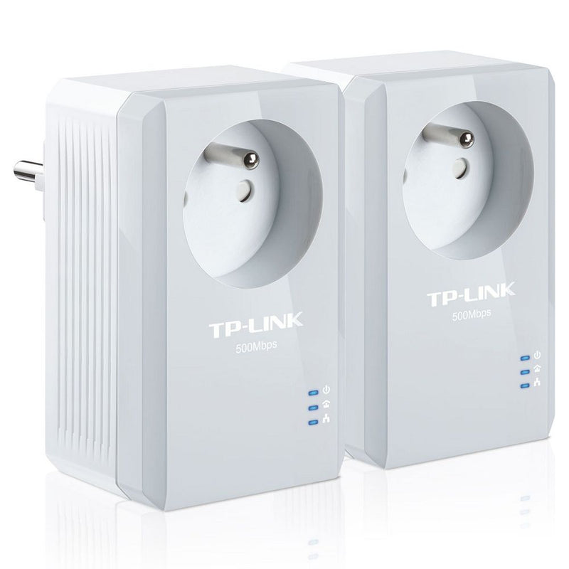 TP-Link TL-PA4015PKIT Kit de 2 CPL AV 600 Mbps avec prise intégrée - diymicro.fr
