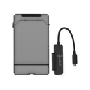 Boîtiee externe 2 en 1 pour disque dur 2.5'' SATA USB Type C 3.1 - diymicro.fr