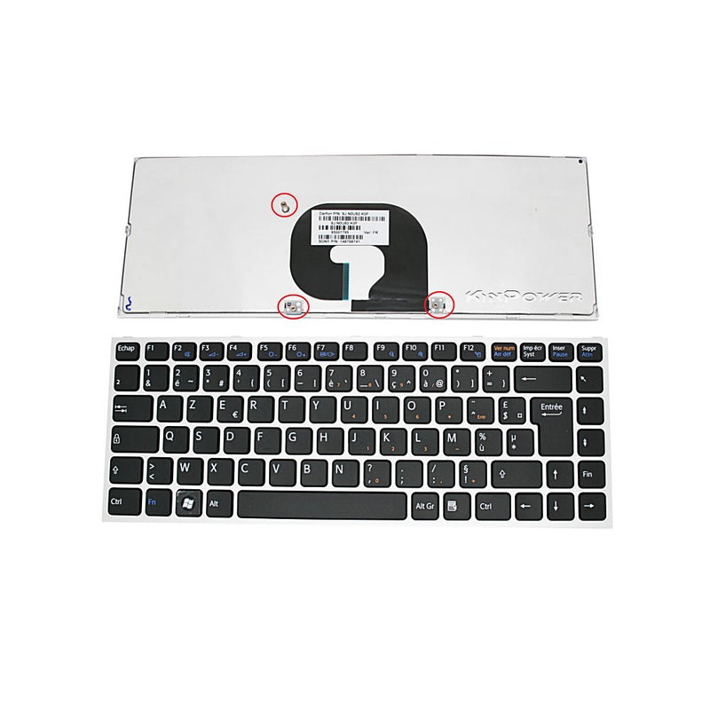 Clavier Azerty Français Pour Sony Vaio VPCY21M1R/SI VPCY21M1R/V - diymicro.fr