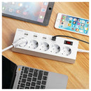 Multiprise parasurtenseurs 5 prises 4 USB avec interrupteur | DIY Micro