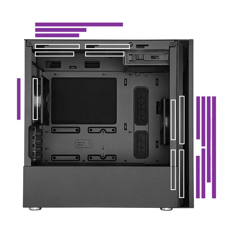 Châssis Micro ATX Cooler Master S400 Silencio - diymicro.fr