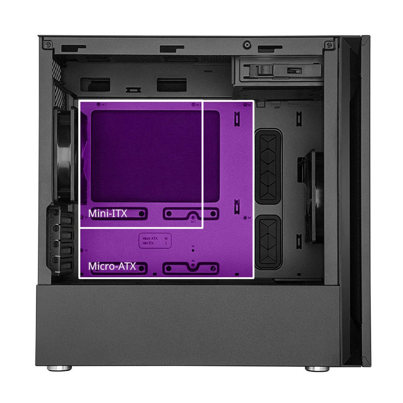 Châssis Micro ATX Cooler Master S400 Silencio - diymicro.fr