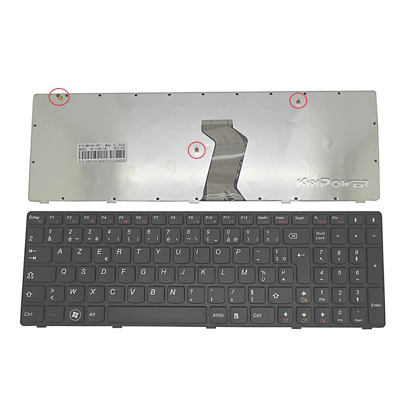 Clavier Azerty Français Pour Lenovo IdeaPad Z580 - diymicro.fr