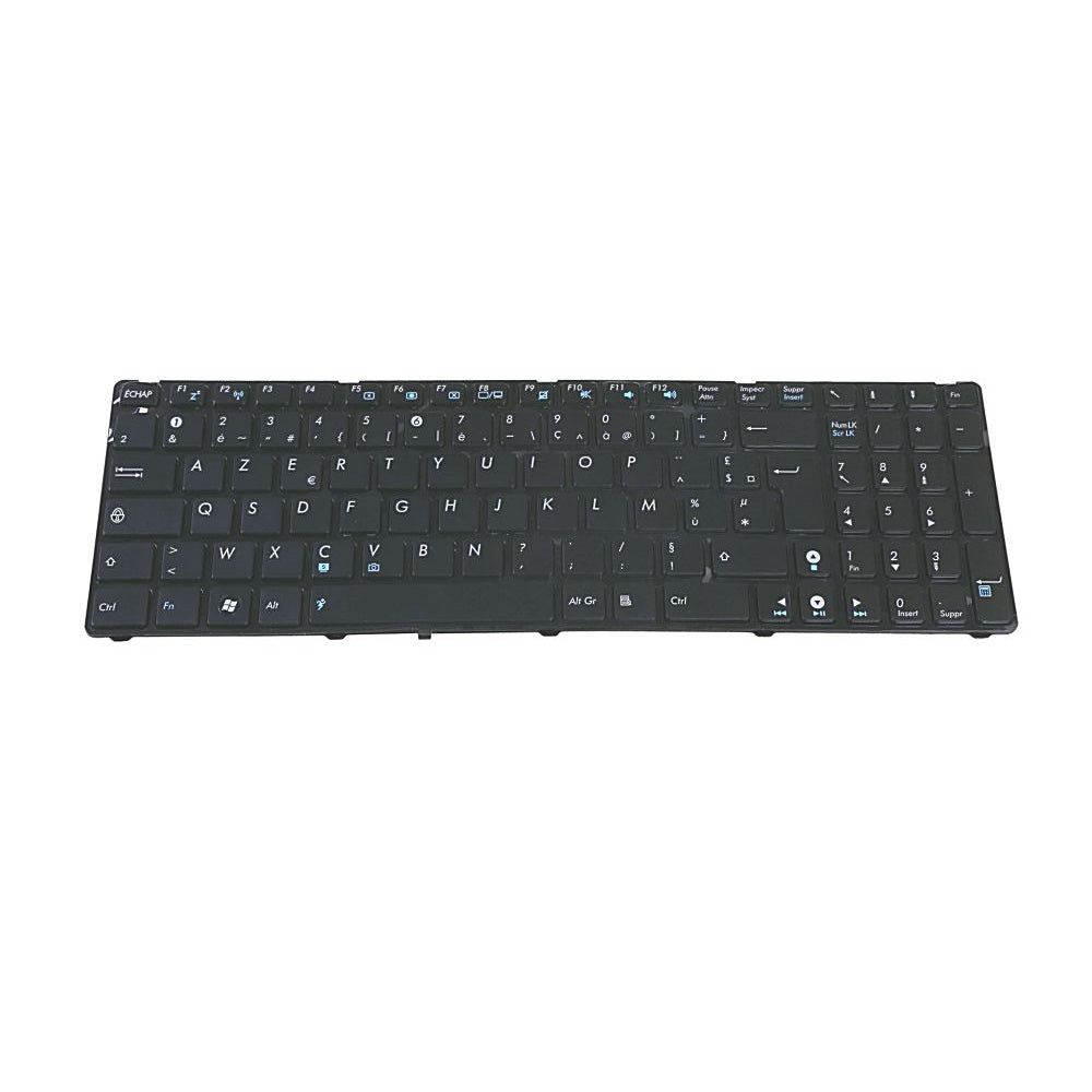 Clavier AZERTY Français Filaire Pour Asus X72J X72JK X72JR X72JT X72JU - Noir, Neuf, Remplacement