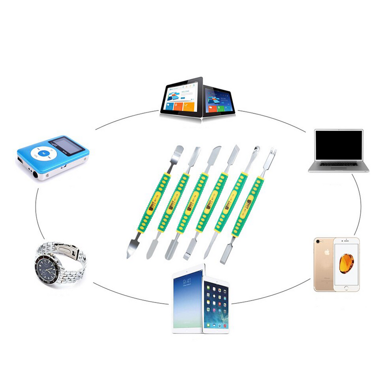 BST-6PCS Kit d'outils de démontage 6 en 1 pour Smartphones Tablettes et Ordinateurs - diymicro.fr