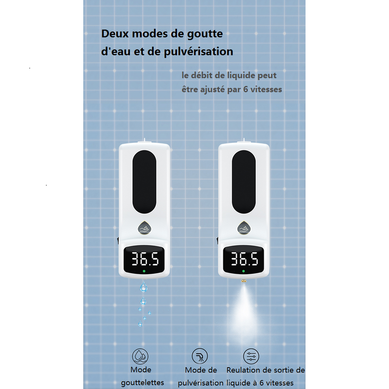 Kinpower distributeur automatique de savon à infrarouge 2 en 1 - diymicro.fr 