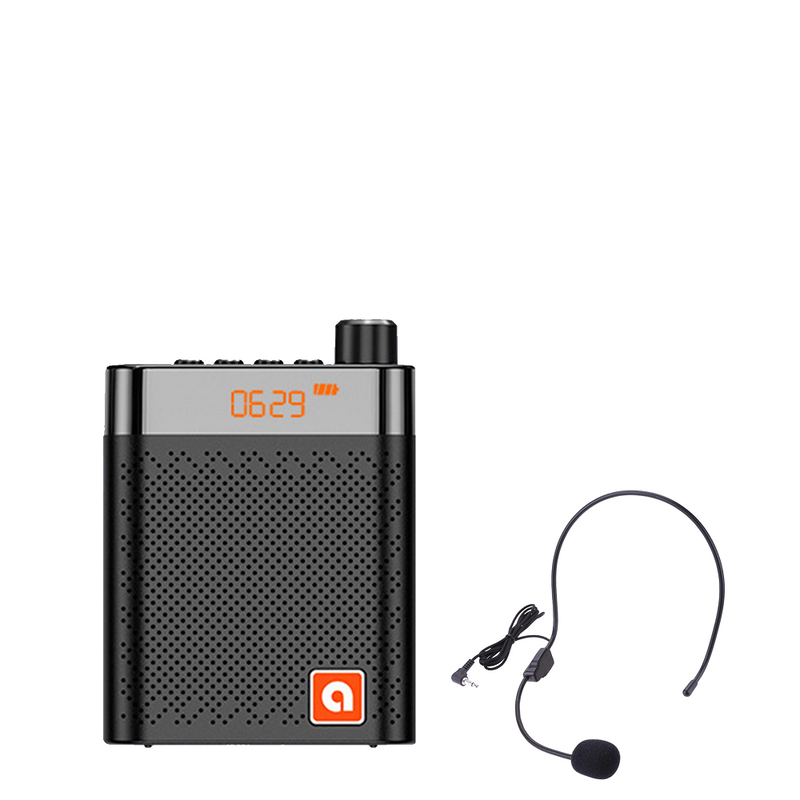 Amplificateur de voix portable acec micro-casque filaire support bluetooth et carte micro SD - diymicro.fr