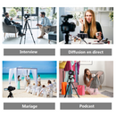 Microphone Lavalier sans fil UHF avec 30 canaux sélectionnables pour Smartphone Tablette Caméra vidéo et Ordinateur - diymicro.fr 