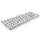 Clavier Azrty Mobility Lab ML300368 Ultra Fin pour Mac avec fil USB 2.0 - diymicro.fr