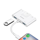 Adaptateur Concentrateur de Lightning vers Ethernet RJ-45 avec Port 3.5 Jack，USB OTG et Port de charge Lightning 4 en 1 - diymicro.fr