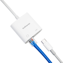 Adaptateur Concentrateur Type C vers Ethernet RJ-45 avec port charge Type C 2 en 1 -diymicro.fr