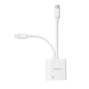 Adaptateur Concentrateur Lightning et Type C vers Ethernet RJ-45 avec port de charge Lightning 3 en 1 - diymicro.fr
