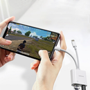 Adaptateur Concentrateur Lightning et Type C vers Ethernet RJ-45 avec port de charge Lightning 3 en 1 - diymicro.fr