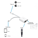 Adaptateur Concentrateur Lightning et Type C vers Ethernet RJ-45 avec port de charge Lightning 3 en 1 - diymicro.fr