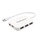 Adaptateur Concentrateur Type C vers Ports Hub USB OTG,Prise Audio 3.5mm et port de charge Type C 3 en 1 - diymicro.fr