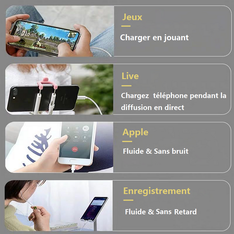 Kinpower Adaptateur convertisseur de carte son d'émission en direct pour Smartphone - diymicro.fr