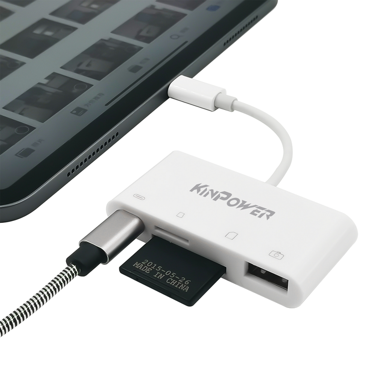 Adaptateur Concentrateur Type C vers Port USB OTG,Lecteur SD/TF et Port de charge Type C 3 en 1 - diymicro.fr