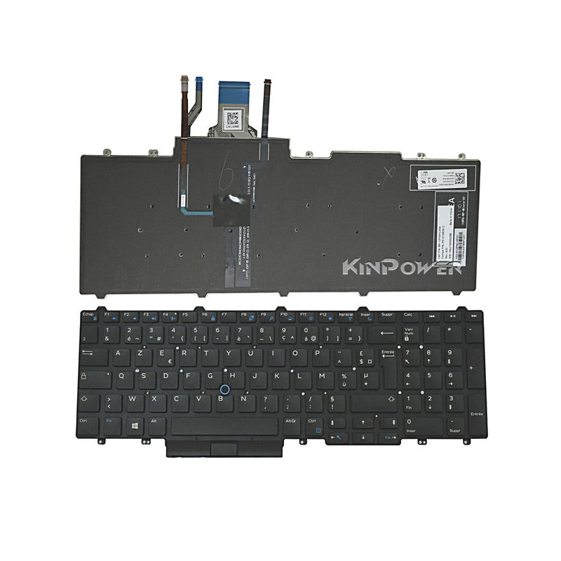 Clavier Azerty Français Pour Dell Latitude E5580 Rétroéclairage