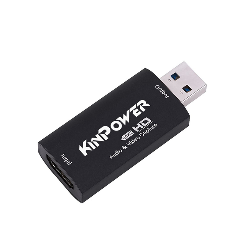 Kinpower Adaptateur Capture Vidéo 60FPS Full HD 1080p Enregistrement HDMI vers USB 2.0 - diymicro.fr