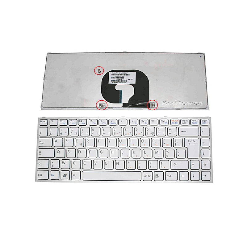 Clavier Azerty Français Pour Sony Vaio VPCY21M1R/SI VPCY21M1R/V - diymicro.fr